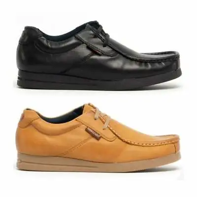 £55 • Buy Base London EVENT Mens Classic Genuine Leather Mocassin Lace Up Shoes