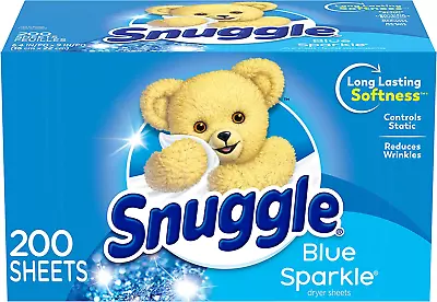 Fabric Softener Dryer Sheets Blue Sparkle 200 Count • $9.80