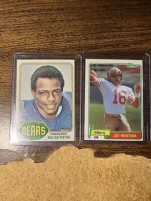 1976 Topps Walter Payton RC & 1981 Topps Joe Montana RC Chaser Pack • $4.99