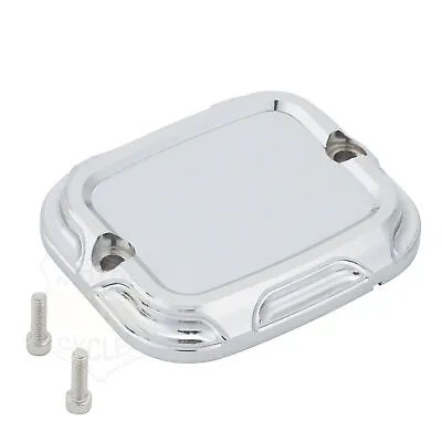 Chrome Front Brake Master Cylinder Cover For Harley Dyna Softail Road Glide FLTR • $12.69