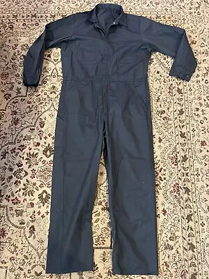 Mens Size 46R Long Dark Gray Coveralls Work Suit Work Wear Mechanic Clothes • $24