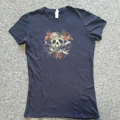 £25.95 • Buy Kat Von D Black T Shirt Rare NLA Next Level Apparel Skull Roses Tattoo Grunge 