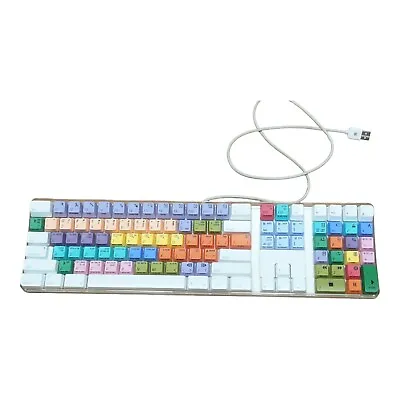 Apple A1048 Digidesign USB Wired Avid Logic Keyboard Final Cut Pro Colored Keys • $56.50