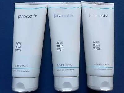 3 X Proactiv Acne Body Wash 9 Oz Salicylic Acid Acne Medication New Exp 9/25 • $25.99