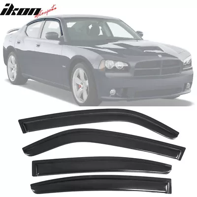 Fits 06-10 Dodge Charger Window Visor Sun Rain Guard Wind Vent Deflector 4PCS • $28.68