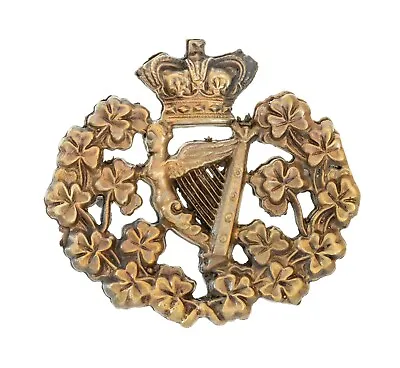 Royal Irish Regiment Cap Badge Brass Metal  • £15