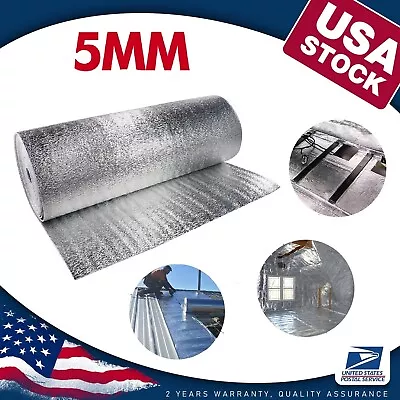 120 X40  Double Side Reflective Foam Mat Thermal Foil Insulation Radiant Barrier • $26.99