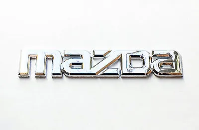 Mazda Logo Emblem Silver OEM Genuine Stock Trunk  Badge Decal Symbol Protege 626 • $9.99