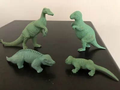Marx Dinosaurs 1970s Plastic Prehistoric Playset Vintage Figures Lot Of 4 • $12