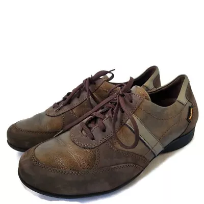 Mephisto Womens Size 8 US Mobils Brown Leather Run Off Air Jet System Sneakers • $39.99