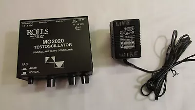 Rolls Mo2020 Testoscillator Sine/square Wave Generator W/adapter ~ • $19.99