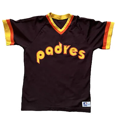 VTG Sand Knit San Diego Padres MLB Baseball Jersey Size Medium McReynolds #18 • $75