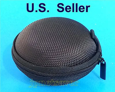 Black Round Pocket Case For Monster Beats Dr. Dre IBeats Jamz Turbine Gaga Diddy • $6.95