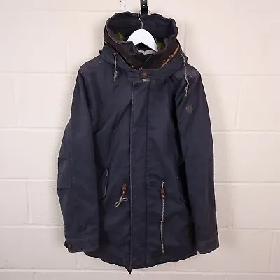 SCOTCH & SODA Parka Coat Mens M Medium Hooded Insulated Lined Fish Tail Jacket • £29.90
