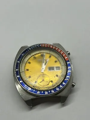 Vintage Seiko 6139B Pogue Yellow Dial Men’s Automatic Chronograph • $800