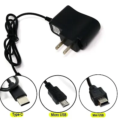 LOT Wall Charger - (Type-C / Mini / Micro) Home Wall Travel AC Cable Charger  • $5.99