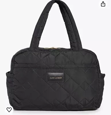 Marc Jacobs Medium Weekender Duffle Bag Quilted Nylon Crossbody ~NWT~ Black • $248