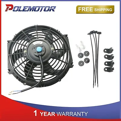 $518.91 • Buy 12V 10 Inch Universal Slim Pull Push Electric Radiator Cooling Fan W/ Mount Kit