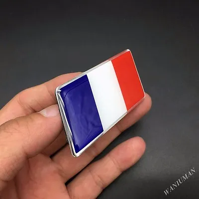 France French Flag Emblem Car Badge Decal Sticker For Audi Peugeot • $14.25