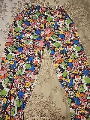 Nintendo Mario Pajama Bottoms Size 14/16 • $3