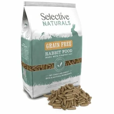 Selective Naturals Rabbit Grain Free Food 1.5kg High In Fibre & No Added Sugar • £9.97