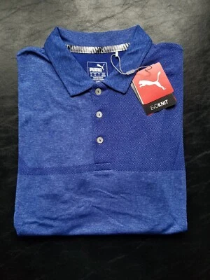 $49.18 • Buy Nwt Men's Puma Evoknit Breakers Polo, Size: M, Color: Surf The Web Heather-j411