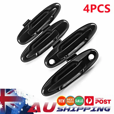 Set FRONT + REAR Outer Door Handle For Toyota Landcruiser 100 Series 98-07 Black • $56.25