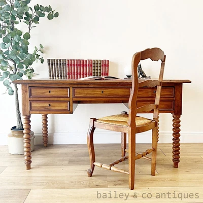 $1875 • Buy Antique Rare French Mahogany Writing Table Desk - C195
