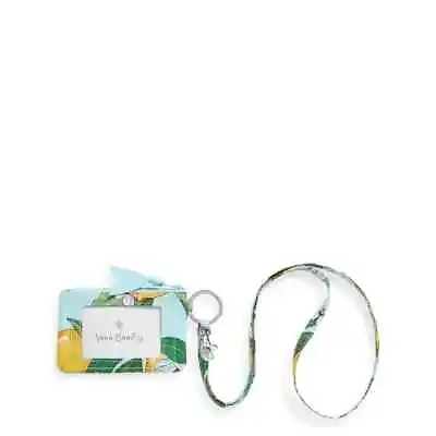 Vera Bradley Zip ID Case & Lanyard Lemon Grove NWT • $18.99