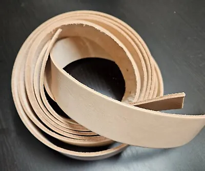NATURAL VEG TAN Leather STRAPS All Widths 36  Long BELT LEAD Blanks 2.8mm Thick • £4.20