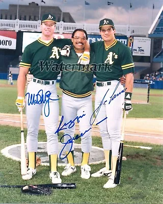 MLB Oakland A's McGwire Jackson Canseco Autograph REPRINT 8 X 10 Photo  Picture • $5.99