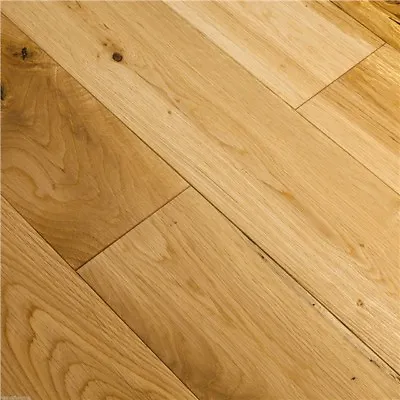 £0.99 • Buy Solid Oak Flooring Lacquered Real Wood Wooden Floor Hardwood 150mm