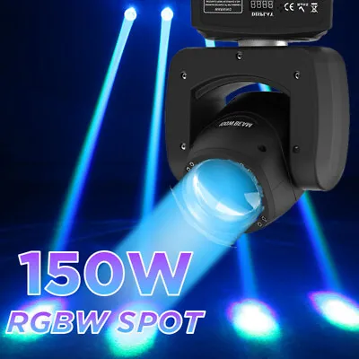 Moving Head Stage Lighting DJ Party Light 150W RGBW LED DMX Beam Disco Lights US • $89.99