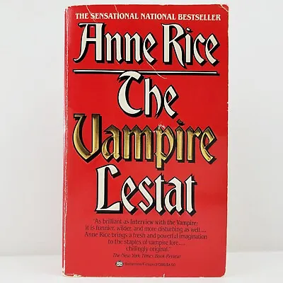 Anne Rice The Vampire Lestat Vintage 1986 First Paperback Gothic Horror Book • $12.95