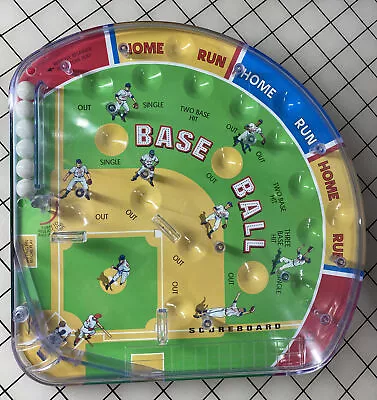 Schylling - PLAY BALL Baseball Mini Pinball Table Top Arcade Game Yr 2001 • $8