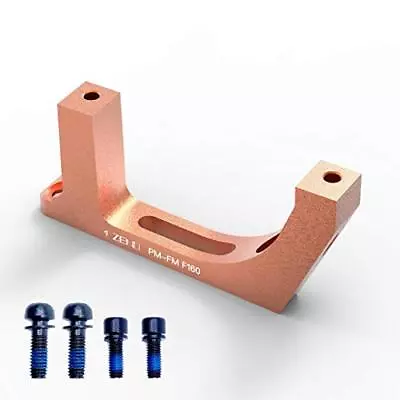 Zeno Rotor Adaptor – Postmount Caliper To Flatmount Fork With 160mm Rotor OG • $22.10