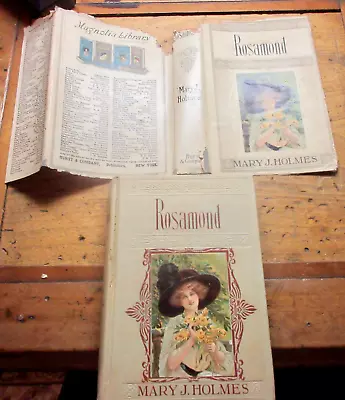 ROSEMUND BY MARY J. HOLMES C1890 HARDCOVER Dust Jacket DJ ~A YOUTHFUL ERROR • $19.99