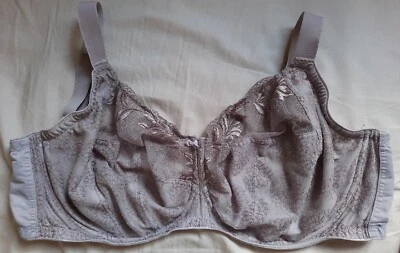 £7 • Buy M&s Maximum Support Beige Lace Lined Underwired Unpadded Full Cup Bra 38j, Eu85l