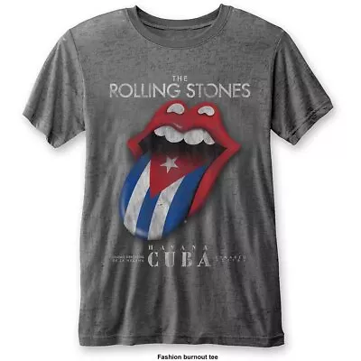 The Rolling Stones Havana Cuba T-Shirt Grey New • $21.96