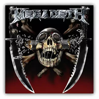 Megadeth Skull Music Car Bumper Sticker Decal - 3'' Or 5'' • $3.50