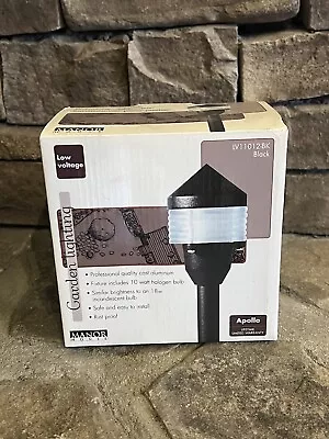 Manor House Low Voltage Garden Lighting Apollo Black LV11012-BK NIB • $34.99