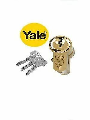 EURO DOUBLE ANTI-SNAP 50/45mm CYLINDER YALE BRITISH STANDARD 6 PIN IN BRASS NEW • £11.95