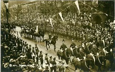 £15 • Buy Real Photographic Postcard Of The Royal Visit To Leeds, West Yorkshire 7/7/1908