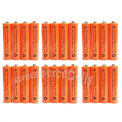 24 Pcs AAA 1800mAh NiMH 1.2V Rechargeable Battery Cell RC MP3 Orange US Stock • $19.78