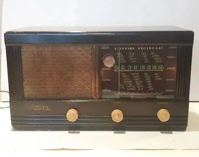 $468 • Buy HARMONY Vacuum Tube Radio UT Works Size 17.71x9.44x8.26 In. Brown USED