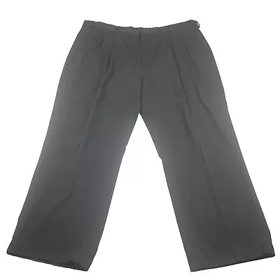 Habands Fit Forever Pants Mens Gray Dress Polyester Slack Suit Pant 42S • $7.98