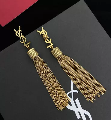 Vintage YSL  Long Dangle Earring • $50