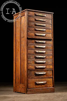 Antique Wooden Document Cabinet • $4125