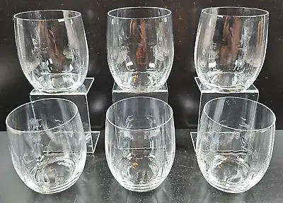 6 Mikasa Stephanie Executive Double Old Fashioned Glasses Set Ribbed Optical Lot • $176.87