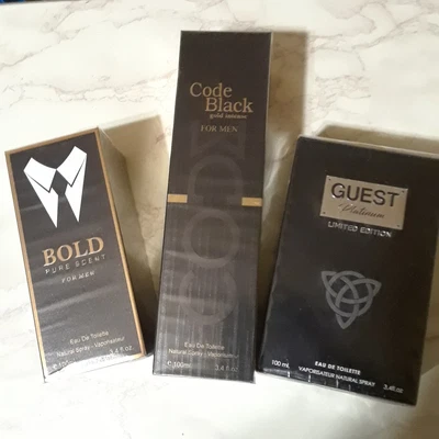 $29.98 • Buy  cologne Bold Designer Impression 3.4 Fl.oz / Blk. Code / Guest Set Of 3 New